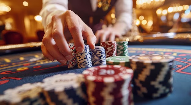 Live dealer table on mag138 Big Time Gaming platform